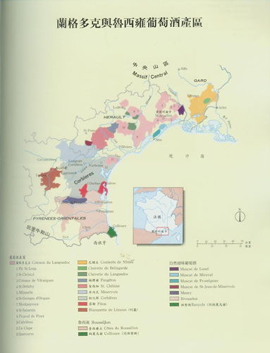 面积有38万公顷,在法国十大葡萄酒产区中排第二位