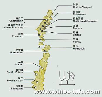 勃艮第美酒地图:中国葡萄酒资讯网