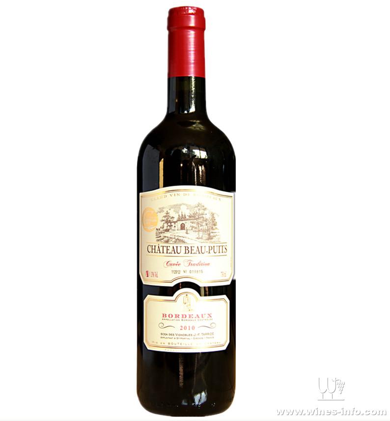 法国波尔多AOC等级 尚井庄园干红葡萄酒(获金