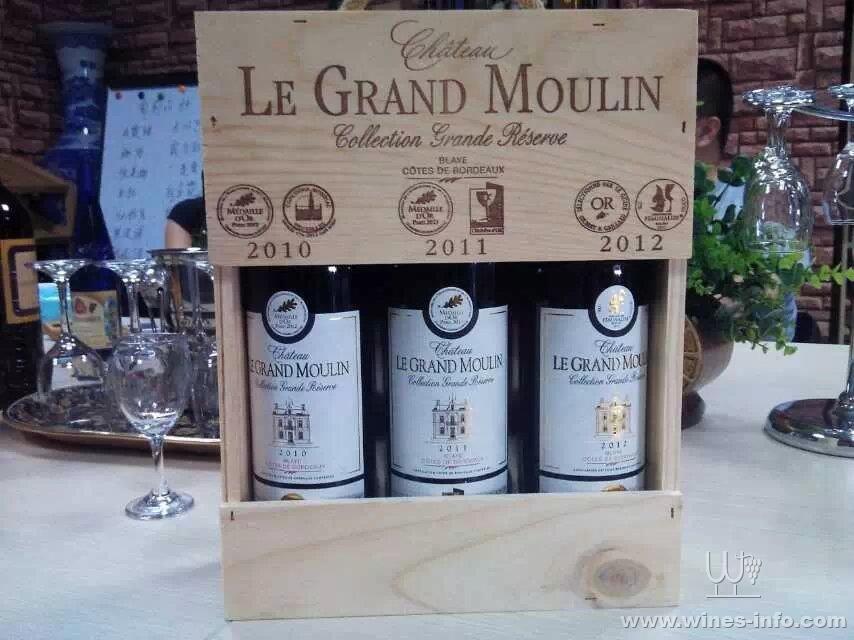 套装法国AOC级别3瓶木盒装数量有限:中国葡萄